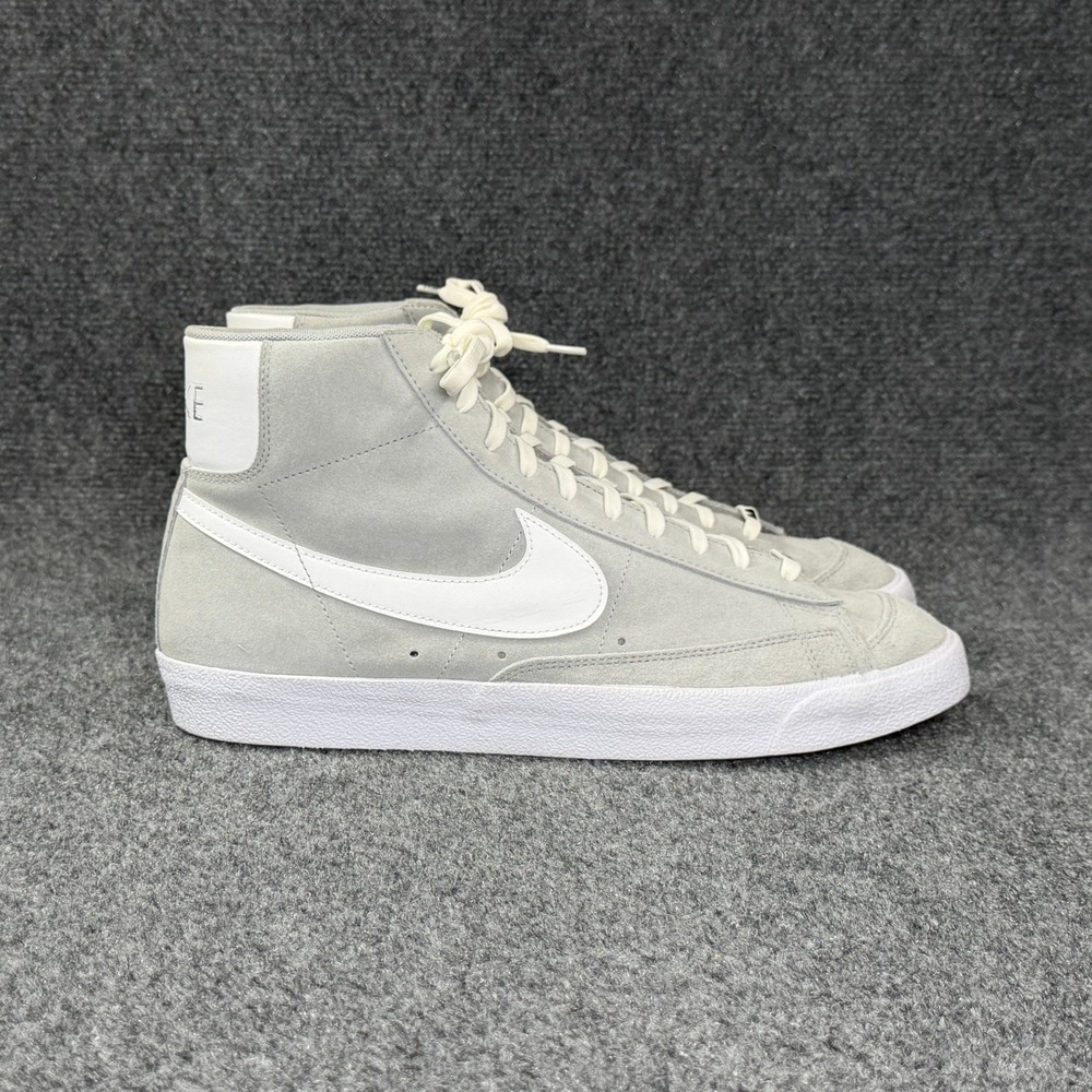 Nike Blazer Mid 77 Shoes Men's 13 Light Smoke Grey White Athletic Retro Sneakers